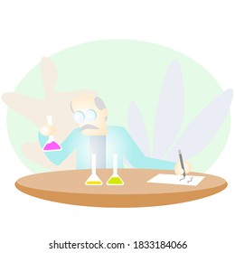 Chemistry professor is trying the new formula