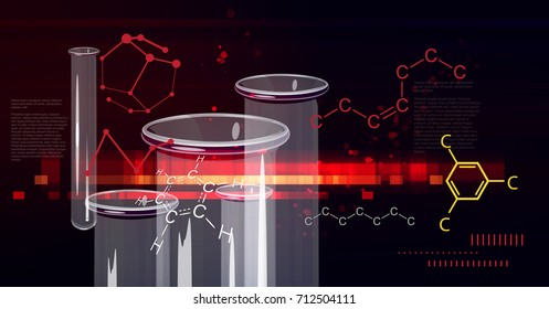 Chemistry Research Abstract Background - Illustration