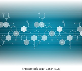 Chemistry Science Formula On Book Vector