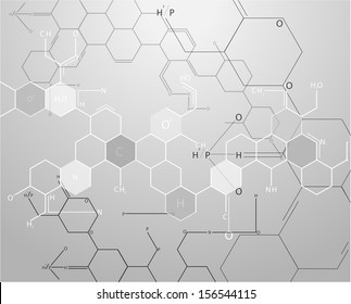 Chemistry Science Formula On Book Vector