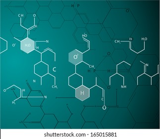 Chemistry Science Formula On Book Vector 