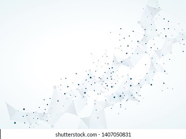 chemistry science molecular structure polygonal background illustration 