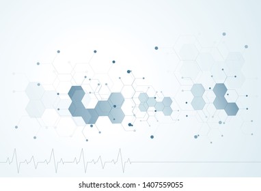 chemistry science molecular structure polygonal background illustration 