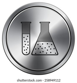 Chemistry set icon. Internet button on white background. EPS10 Vector. 
