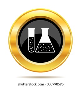 Chemistry set icon. Internet button on white background. EPS10 vector.