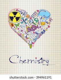 chemistry in shape of heart