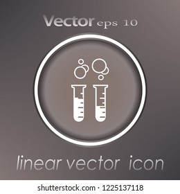 Chemistry sign icon. Lab icon.