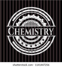 Chemistry silver shiny emblem