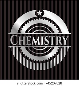 Chemistry silver shiny emblem