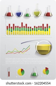 Chemistry since infographic vector illustration