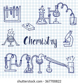 Chemistry sketch hand drawn illustration