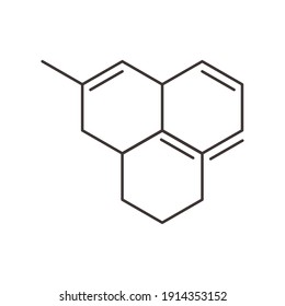 chemistry structure molecule science line style vector illustration