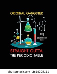 Chemistry T shirt Design n art