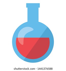 chemistry test tube back to school vector illustration