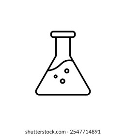 Ícone de vetor de linha fina de Química