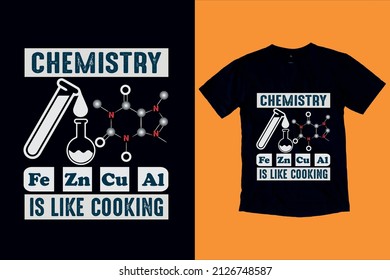 plantilla de diseño de camisetas de química 
