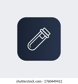 Chemistry tube Icon. Laboratory icon. Vector illustration EPS 10.