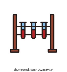 Chemistry tubes isolated