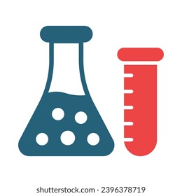 Chemistry Vector Glyph Two Color Icons For Personal And Commercial Use.

