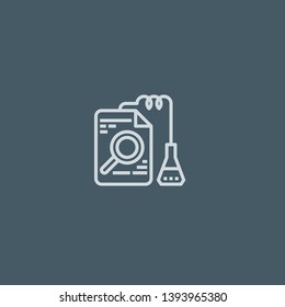 Chemistry vector icon. Chemistry concept stroke symbol design. Thin graphic elements vector illustration, outline pattern for your web site design, logo, UI. EPS 10.