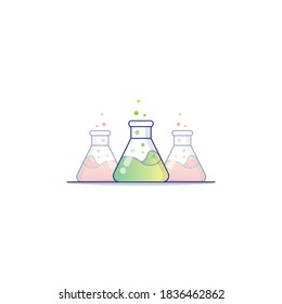 chemistry vector icon illustration. flat design. eps 10