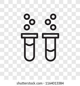 Chemistry vector icon isolated on transparent background, Chemistry logo concept
