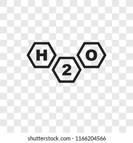 Chemistry vector icon isolated on transparent background, Chemistry logo concept