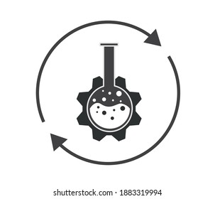 Chemie-Vektorliniensymbol. Einfaches Thin Line-Symbol, Premium-Qualitätsdesign-Element
