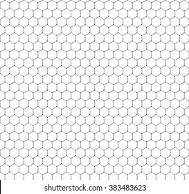 Chemistry vector seamless pattern, hexagonal design vector illustration.