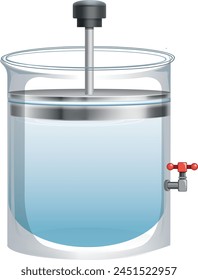 Química, Experimento, Ciencia, Recipiente De Experimento Con Grifo, Recipiente De Ensayo Con Globo, Recipiente De Ensayo Con Pistón