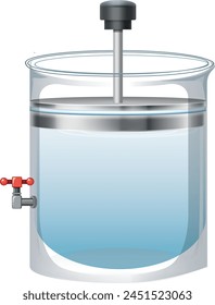 Química, Experimento, Ciencia, Recipiente De Experimento Con Grifo, Recipiente De Ensayo Con Globo, Recipiente De Ensayo Con Pistón