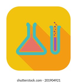 Chemisty. Single flat color icon. Vector illustration.