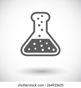 Chemisty. Single flat icon on white background. Vector illustration.