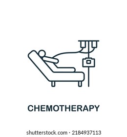 Chemotherapy Icon. Monochrome Simple Allergy Icon For Templates, Web Design And Infographics