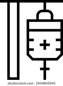 chemotherapy icon. Thin linear style design isolated on white background