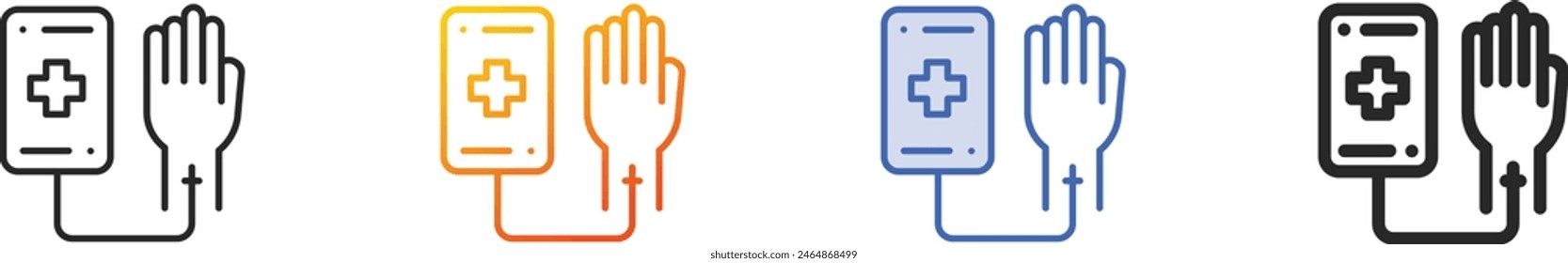 chemotherapy icon.Thin Linear, Gradient, Blue Stroke and bold Style Design Isolated On White Background