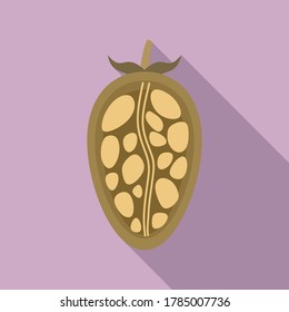 Chempedak fruit icon. Flat illustration of chempedak fruit vector icon for web design