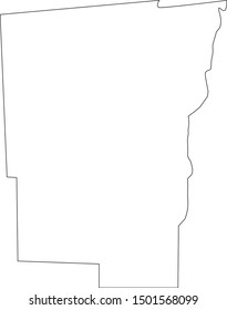 Chenango County Map In State Of New York