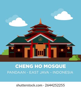 A Mesquita Cheng Ho Pandaan é uma das mesquitas que tem uma arquitetura forte com um estilo típico chinês. A Mesquita Cheng Ho Pandaan foi construída em 2012 pela Fundação Mesquita Cheng Ho Pandaan.