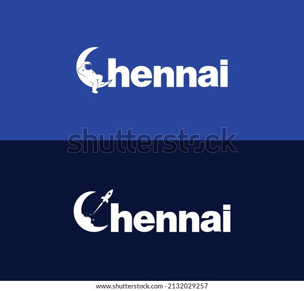 Chennai.\
Chennai city conceptual logo. Vector\
logotype
