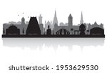 Chennai India city skyline vector silhouette illustration