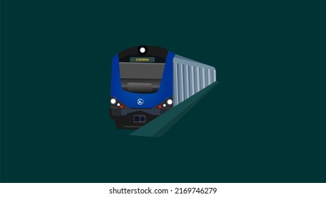 Chennai Metro - Vector Artwork Metro