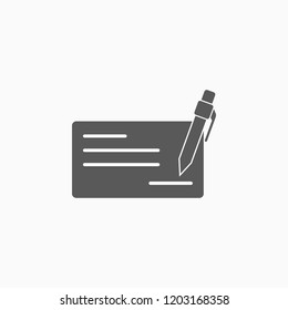 cheque book icon