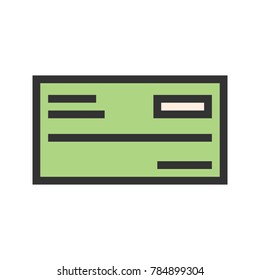 Cheque book icon