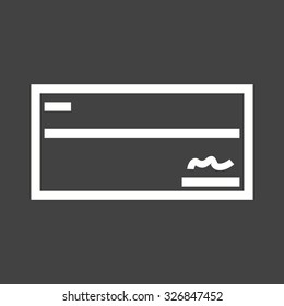 Cheque, draft, signed icon vector image.Can also be used for banking, finance, business. Suitable for web apps, mobile apps and print media.