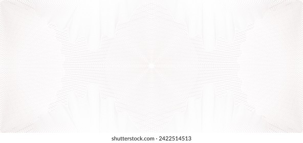 Cheque guilloche watermark pattern background, vector texture for voucher or money. Certificate or currency banknote guilloche or paper watermark pattern background for coupon or diploma document