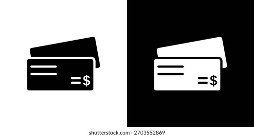 Cheque icon illustration doodle. Flat illustration vector set