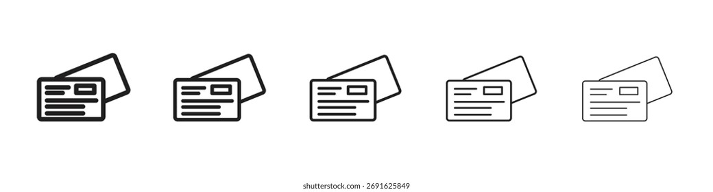 Icono de verificación. serie de iconos vectoriales de estilo de contorno moderno