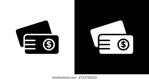 Ícone Verificar. Ilustração vetorial. Silhueta em preto