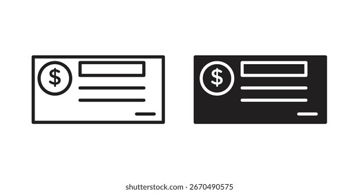 Verifique o vetor de ícone, sinal e símbolo para elementos de design, site ou aplicativos.